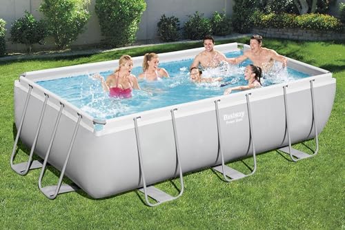 bestway piscine hors sol rectangle power steel™ 404 x 201 x 100 cm gris clair avec filtre à sable et échelle bestway piscine hors sol rectangle power steel™ 404 x 201 x 100 cm gris clair avec filtre à sable et échelle