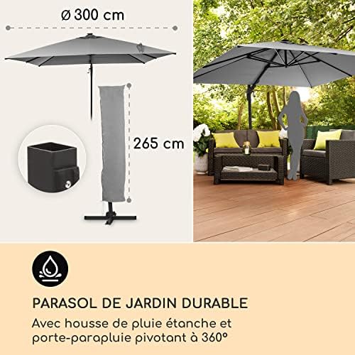 blumfeldt parasol de jardin exterieur et balcon, panneaux solaires et eclairage lumières led, protection uv, parasol jardin etanche, parasol réglables, parasols de jardin... blumfeldt parasol de jardin exterieur et balcon, panneaux solaires et eclairage lumières led, protection uv, parasol jardin etanche, parasol réglables, parasols de jardin...