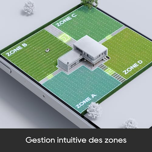 dreame a1 robot tondeuse intelligente, tondeuse à gazon robotisée sans fil périmétrique, contrôle aapplication, omnisense technologie, gestion intuitive des zones, Évitement... dreame a1 robot tondeuse intelligente, tondeuse à gazon robotisée sans fil périmétrique, contrôle aapplication, omnisense technologie, gestion intuitive des zones, Évitement...