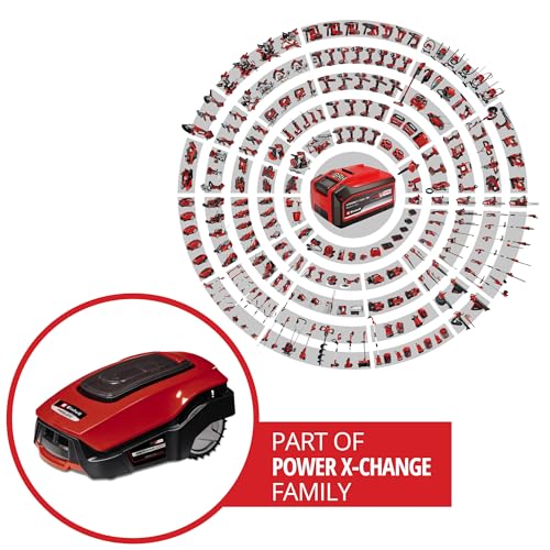 einhell robot tondeuse freelexo 1200 lcd bt power x change (li ion, 18 v, 1200 m², l'application bluetooth, jusqu'à 35%, avec accessoires installation, batterie 5.2 ah, station... einhell robot tondeuse freelexo 1200 lcd bt power x change (li ion, 18 v, 1200 m², l'application bluetooth, jusqu'à 35%, avec accessoires installation, batterie 5.2 ah, station...