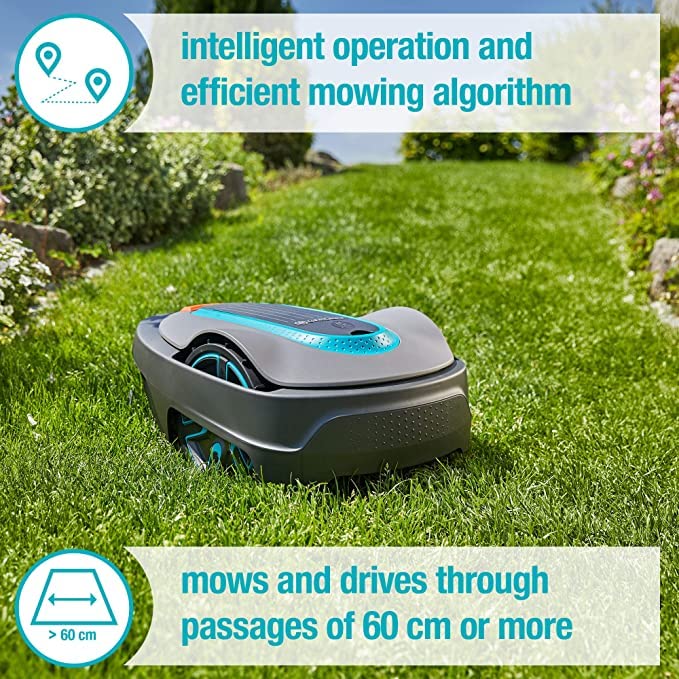 gardena sileno city 600 tondeuse robot: tondeuse robot pour pelouse jusqu'à 600 m², résultats de tonte précis, réglages et configuration via appli bluetooth gardena, version fr... gardena sileno city 600 tondeuse robot: tondeuse robot pour pelouse jusqu'à 600 m², résultats de tonte précis, réglages et configuration via appli bluetooth gardena, version fr...