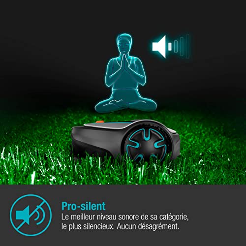 gardena tondeuse robot sileno minimo 500 m²: tondeuse à gazon intelligente avec une connectivité optimale programmable avec l'appli gardena bluetooth®, version fr/nl (15202 26) gardena tondeuse robot sileno minimo 500 m²: tondeuse à gazon intelligente avec une connectivité optimale programmable avec l'appli gardena bluetooth®, version fr/nl (15202 26)