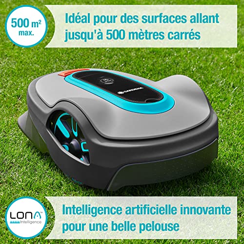 gardena tondeuse robot smart sileno city 500 m² set: technologie lona ia innovante, réglage via application, sensorcontrol, pour pentes 35% max, passerelle smart, fr version... gardena tondeuse robot smart sileno city 500 m² set: technologie lona ia innovante, réglage via application, sensorcontrol, pour pentes 35% max, passerelle smart, fr version...