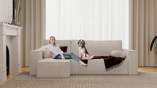 grekpol canapé d'angle convertible 244x145 velours côtelé à gauche ou à droite canapé avec espace de rangement sofa beige canapé 3 places convertible canapé lit canapé... grekpol canapé d'angle convertible 244x145 velours côtelé à gauche ou à droite canapé avec espace de rangement sofa beige canapé 3 places convertible canapé lit canapé...