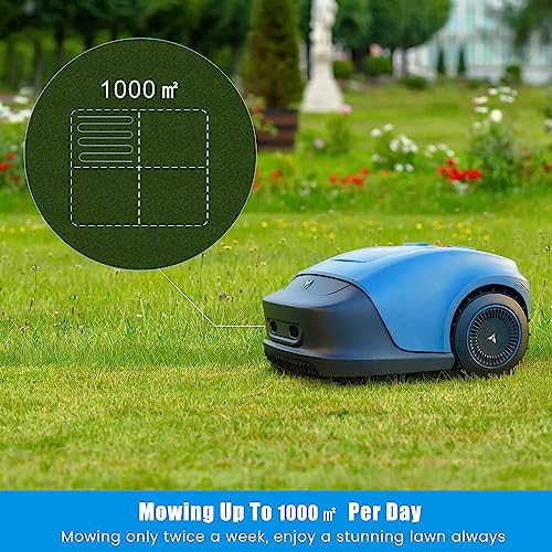 hookii robot tondeuse pour jardins jusqu’à 1000m², tonte parallèle, redécoupe et recharge automatique, bluetooth/wifi /4g, batterie de grande capacité de 4400mah, uniquement... hookii robot tondeuse pour jardins jusqu’à 1000m², tonte parallèle, redécoupe et recharge automatique, bluetooth/wifi /4g, batterie de grande capacité de 4400mah, uniquement...
