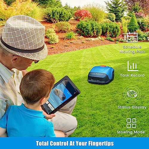 hookii robot tondeuse pour jardins jusqu’à 1000m², tonte parallèle, redécoupe et recharge automatique, bluetooth/wifi /4g, batterie de grande capacité de 4400mah, uniquement... hookii robot tondeuse pour jardins jusqu’à 1000m², tonte parallèle, redécoupe et recharge automatique, bluetooth/wifi /4g, batterie de grande capacité de 4400mah, uniquement...