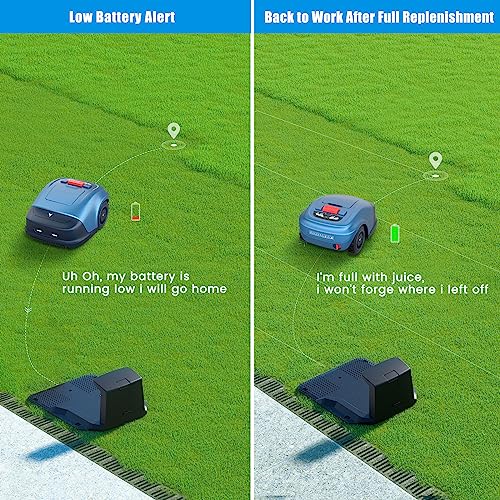 hookii robot tondeuse pour jardins jusqu’à 1000m², tonte parallèle, redécoupe et recharge automatique, bluetooth/wifi /4g, batterie de grande capacité de 4400mah, uniquement... hookii robot tondeuse pour jardins jusqu’à 1000m², tonte parallèle, redécoupe et recharge automatique, bluetooth/wifi /4g, batterie de grande capacité de 4400mah, uniquement...