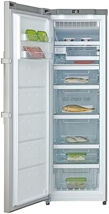 hoover hff 1864xm/n congélateur armoire vertical, no frost, grande capacité 271l, argent hoover hff 1864xm/n congélateur armoire vertical, no frost, grande capacité 271l, argent