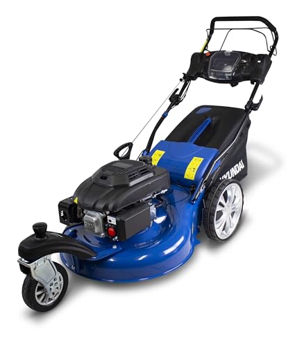 hyundai tondeuse thermique auto tractée 196 cm³ démarrage électrique 56 cm de coupe htdt561es 1 hyundai tondeuse thermique auto tractée 196 cm³ démarrage électrique 56 cm de coupe htdt561es 1