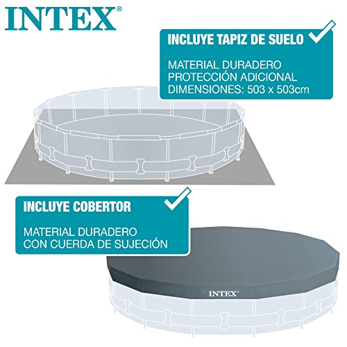 intex kit piscine tubulaire clear window (ø) 4,88 x (h) 1,22m intex kit piscine tubulaire clear window (ø) 4,88 x (h) 1,22m