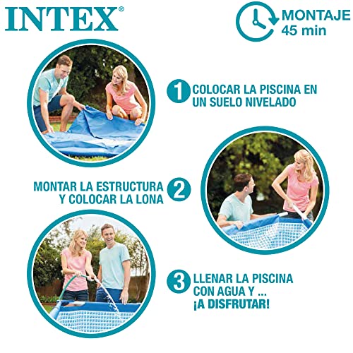 intex kit piscine tubulaire clear window (ø) 4,88 x (h) 1,22m intex kit piscine tubulaire clear window (ø) 4,88 x (h) 1,22m