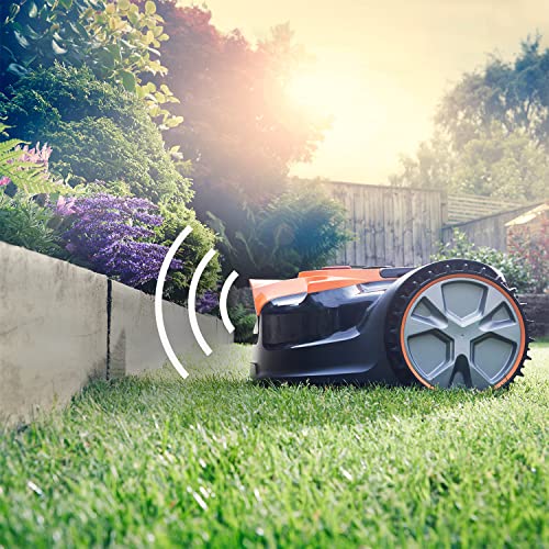 lawnmaster ocumow™ robot tondeuse à gazon vbrm16 avec batterie au lithium mx 24 v 4,0 ah et chargeur rapide. pas besoin de fil de limite, d'application ou de prise... lawnmaster ocumow™ robot tondeuse à gazon vbrm16 avec batterie au lithium mx 24 v 4,0 ah et chargeur rapide. pas besoin de fil de limite, d'application ou de prise...
