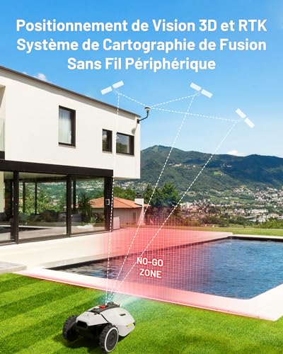 mammotion yuka 1500 robot tondeuse sans fil périphérique, robot tondeuse jusqu'à 1500m², 45% de pente, installation sans fil périphérique, vision 3d+ rtk, gestion multi zones,... mammotion yuka 1500 robot tondeuse sans fil périphérique, robot tondeuse jusqu'à 1500m², 45% de pente, installation sans fil périphérique, vision 3d+ rtk, gestion multi zones,...