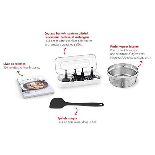 moulinex companion xl robot cuiseur multifonction bol 4.5l 12 programmes auto soupes gaspacho robot de cuisine batteur mélangeur hachoir pétrin cuisson vapeur 1550w hf80cb10 moulinex companion xl robot cuiseur multifonction bol 4.5l 12 programmes auto soupes gaspacho robot de cuisine batteur mélangeur hachoir pétrin cuisson vapeur 1550w hf80cb10