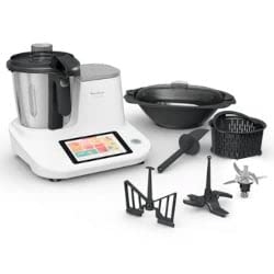 moulinex hf506111 click & cook robot de cuisine multifonction 1400 w, 3,6 l, 30 à 120 °c, écran tactile, 32 fonctions, 10 programmes automatiques, mode manuel avec 600 recettes moulinex hf506111 click & cook robot de cuisine multifonction 1400 w, 3,6 l, 30 à 120 °c, écran tactile, 32 fonctions, 10 programmes automatiques, mode manuel avec 600 recettes