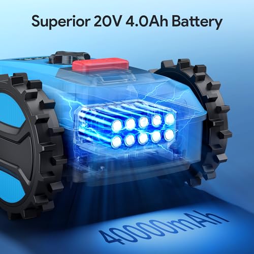 osoeri tondeuse robot pour jardins jusqu'à 800 m², moteur sans balais 50w, 20v 4,0 ah robot tondeuse avec app, largeur et hauteur de coupe 18cm /20 60mm, retour automatique à la... osoeri tondeuse robot pour jardins jusqu'à 800 m², moteur sans balais 50w, 20v 4,0 ah robot tondeuse avec app, largeur et hauteur de coupe 18cm /20 60mm, retour automatique à la...