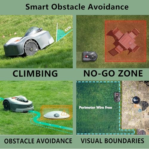 robot tondeuse à gazon pour jardins jusqu'à 3 000/6 000 m² sans câbles périphériques tondeuse à gazon intelligente automatique pour pelouse bien... robot tondeuse à gazon pour jardins jusqu'à 3 000/6 000 m² sans câbles périphériques tondeuse à gazon intelligente automatique pour pelouse bien...